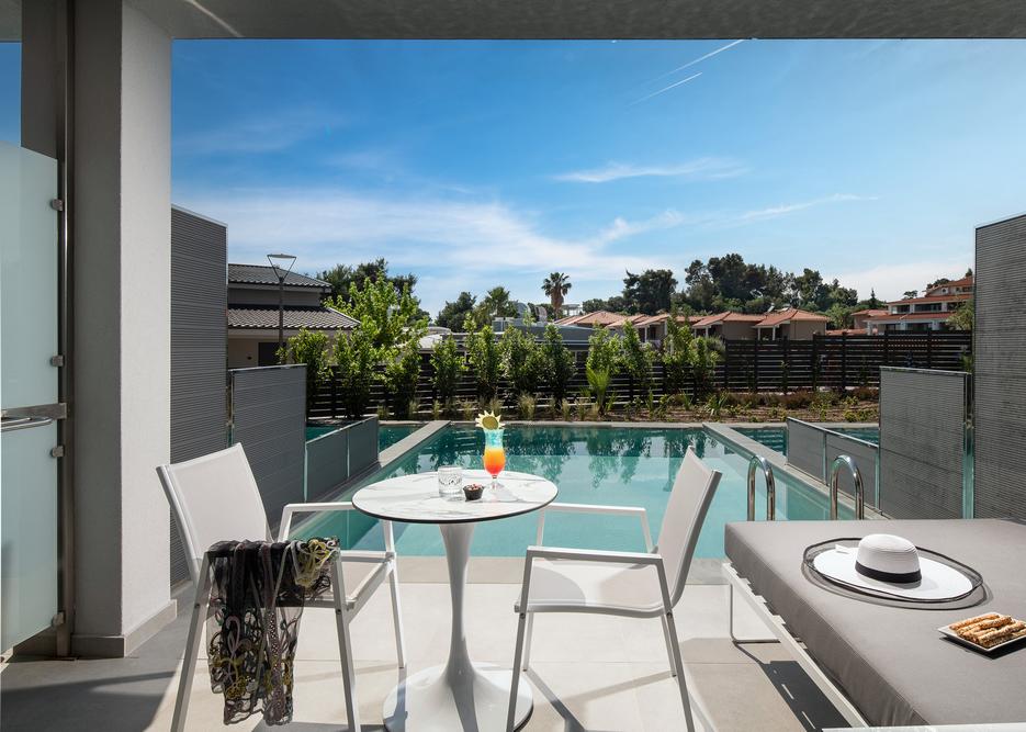 Luxury apartments with private pool